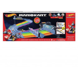 Hot Wheels Mario Kart Rainbow Road Track Set