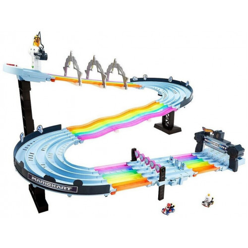 Hot Wheels Mario Kart Rainbow Road Track Set