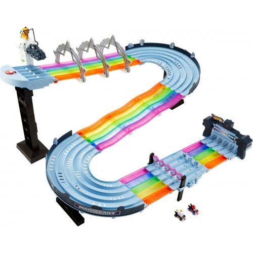 Hot Wheels Mario Kart Rainbow Road Track Set