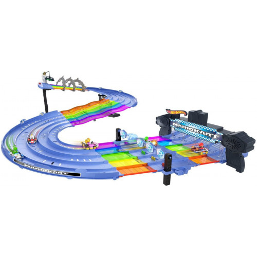 Hot Wheels Mario Kart Rainbow Road Track Set