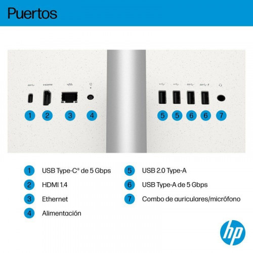 HP All-in-One 24-cr0012ns Intel Core i3-1315U/8GB/512GB SSD/23.8