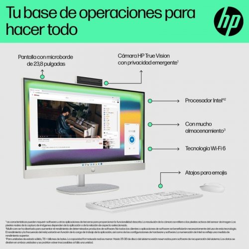 HP All-in-One 24-cr0173ns Intel Core i5-1335U 16GB 512GB SSD Intel Iris Xe 23.8