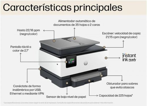 HP OfficeJet Pro Impresora multifunción 9125e