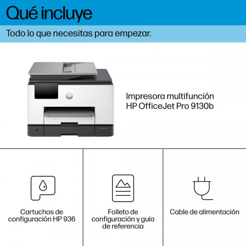HP OfficeJet Pro OfficeJet Pro 9130b Inalámbrico All-in-One Color Impresora, Impresión a doble cara; Copiadora y escáner Thermal Inkjet Wifi Dúplex
