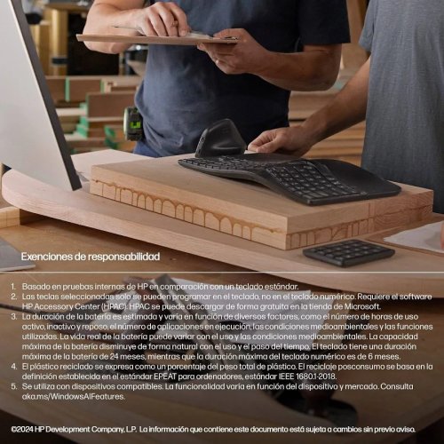 HP Teclado inalámbrico ergonómico 965
