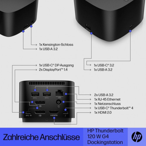 HP Thunderbolt Dock G4 120W 4J0A2AA
