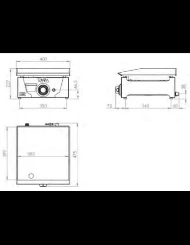 HR Fainca Plancha a gas PLC4100