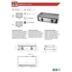 HR FAINCA Plancha a gas PLC8100