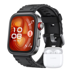 Huawei Watch Fit 4 Pro Negro Smartwatch + Auriculares Huawei Watch FreeBuds SE 2 blancos Negro