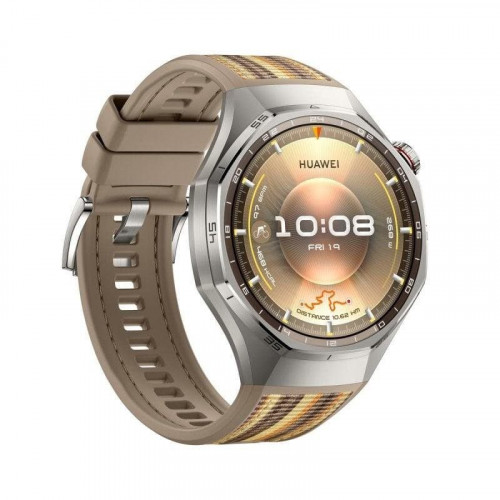 Huawei Watch GT6 Pro Bluetooth GPS NFC 46mm AMOLED Titanio Marrón Material Compuesto