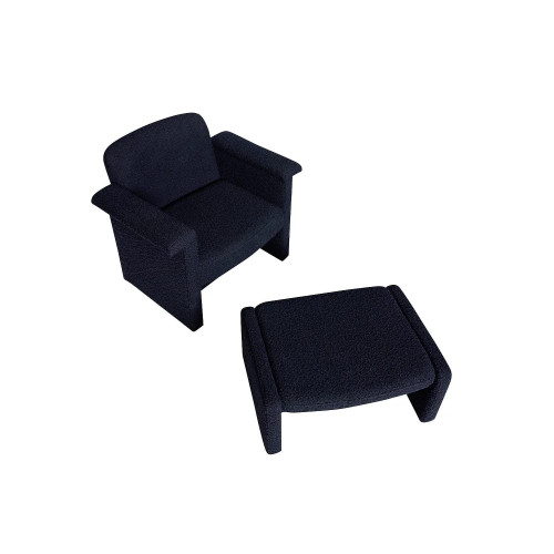 Hübsch Sillón lounge Dark Blue SOFTY