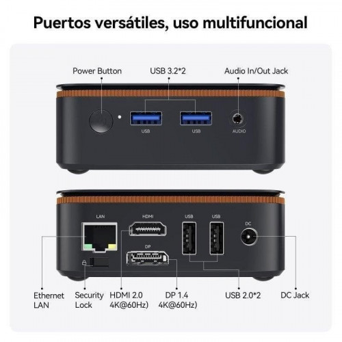 Huidun H50 AMD Ryzen 3 3300U 8GB RAM 256GB ROM Radeon Vega 6 Graphics Mini PC