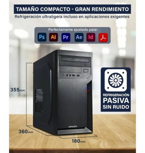 Hyper-Byte PC Sobremesa Hyper Byte Basic Office PC AMD Athlon Pro 300GE