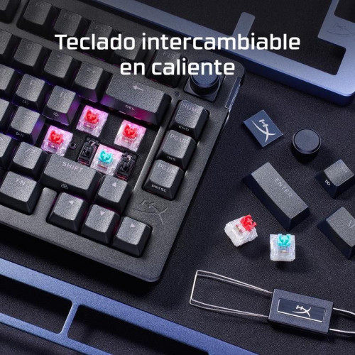 HyperX Alloy Rise 75 Teclado Mecánico Gaming RGB Negro