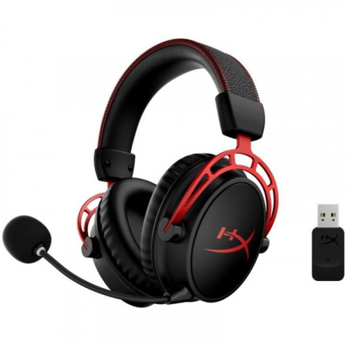 HyperX Cloud Alpha Wireless Auriculares Gaming Inalámbricos PC Negro/Rojo
