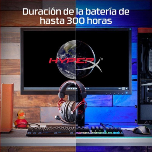 HyperX Cloud Alpha Wireless Auriculares Gaming Inalámbricos PC Negro/Rojo