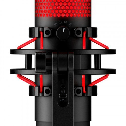 HyperX QuadCast Micrófono Gaming de Condensador Rojo