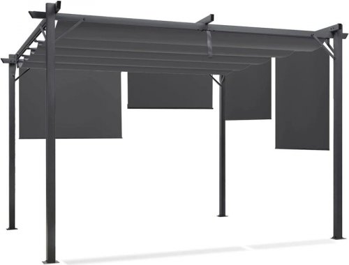 Idmarket Pérgola con techo retráctil