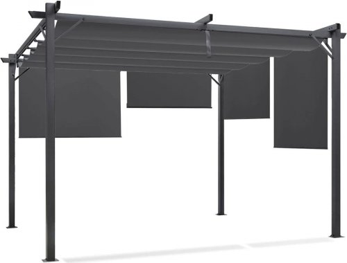 Idmarket Pérgola con techo retráctil