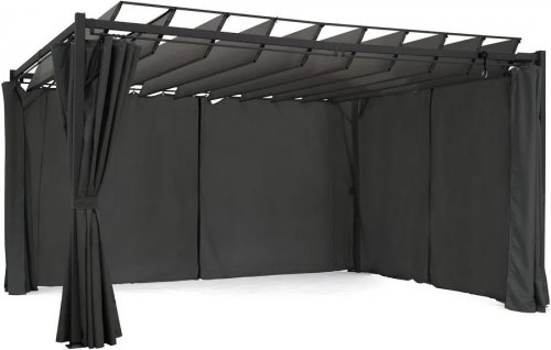 Idmarket Pérgola de lamas orientables