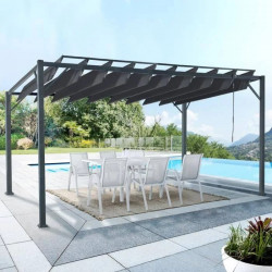 Idmarket Pérgola lamas orientables