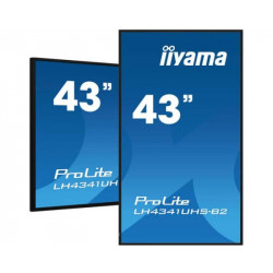 IIYAMA PANTALLA DE SEÑALIZACION LH4341UHS-B2 43 NEGRO 3840 x 2160 / 4K UHD / 43/ VGA / 3XHDMI / VESA