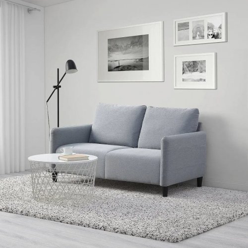 IKEA ANGERSBY sofá de 2 plazas Knisa gris claro 137x84 cm