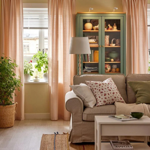 IKEA EKTORP sofá de 3 plazas Kilanda beige claro ancho 218 cm