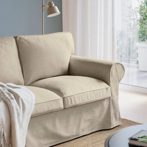 IKEA EKTORP sofá de 3 plazas Kilanda beige claro ancho 218 cm