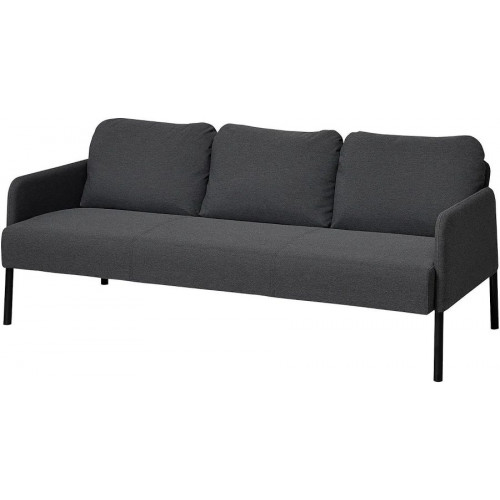 IKEA GLOSTAD sofá plazas Knisa gris oscuro