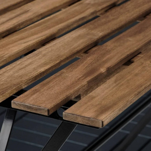 IKEA mesa sillas de exterior Tärnö tinte negro/marrón claro