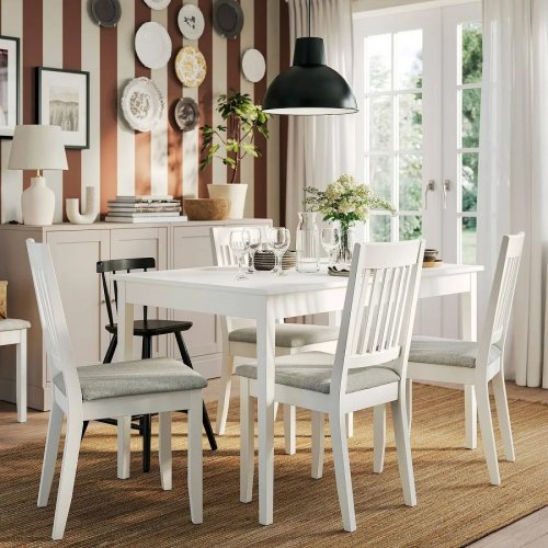 IKEA NÄSINGE mesa extensible blanco