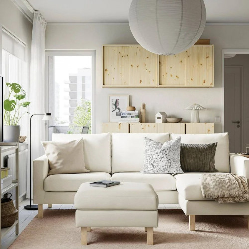 IKEA SALTSJÖBADEN sofá 3 plazas con chaiselongue