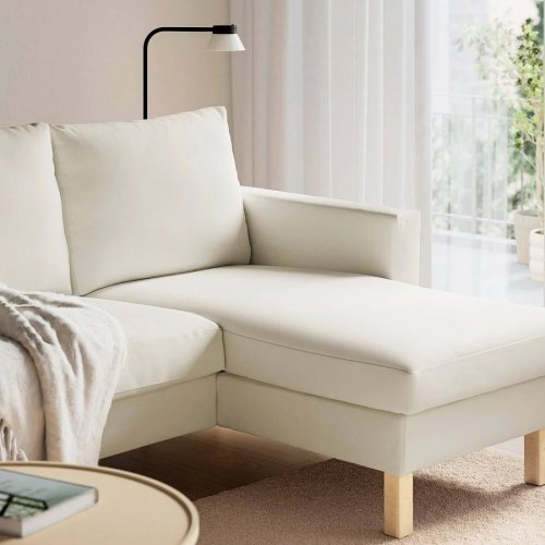 IKEA SALTSJÖBADEN sofá 3 plazas con chaiselongue