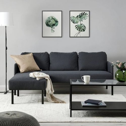 IKEA sofá 3 plazas con chaiselongue