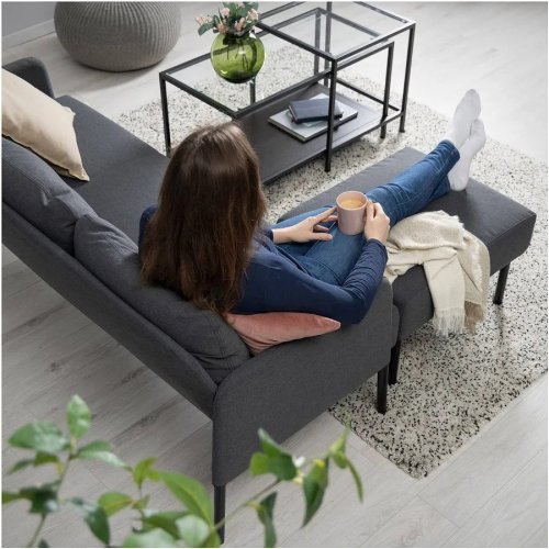 IKEA sofá 3 plazas con chaiselongue