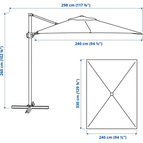 IKEA Sombrilla colgante
