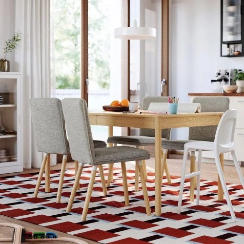IKEA TONSTAD mesa extensible chapa roble 140/196x85 cm