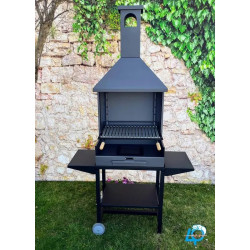 Imex el Zorro Barbacoa de carbón con bandejas 204x125x40 cm