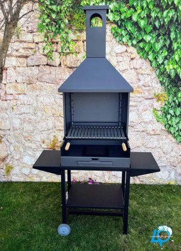 Imex el Zorro Barbacoa de carbón con bandejas 204x125x40 cm