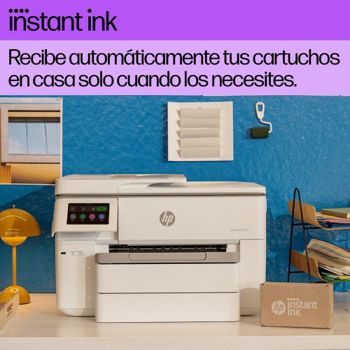 Impresora A3 multifunción HP OfficeJet Pro 9730e, Fax digital, Wi-Fi, compatible con Instant Ink Blanco