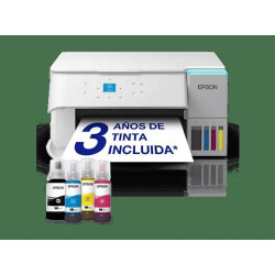 Impresora multifunción tinta - Epson EcoTank ET-2956, ET-2950 series, Inyección de Tinta, WiFi, Escáner y Copia, A4, Blanco