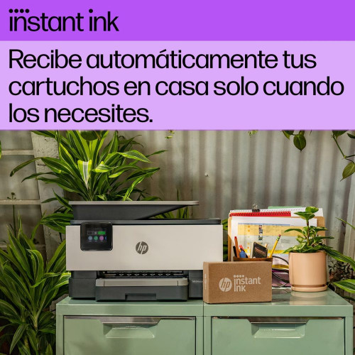 Impresora multifunción HP OfficeJet Pro 9122e, Fax, Wi-Fi, compatible con Instant Ink Blanco