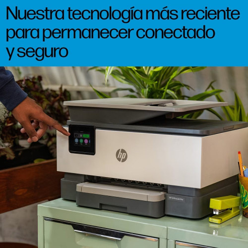 Impresora multifunción HP OfficeJet Pro 9122e, Fax, Wi-Fi, compatible con Instant Ink Blanco