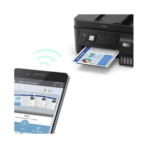 Impresora Multifunción rellenable tinta Epson EcoTank ET-4800, Fax, Wi-Fi Negro