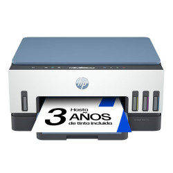 Impresora Multifunción Rellenable Tinta HP Smart Tank 7006 Wi-Fi Blanco / Azul