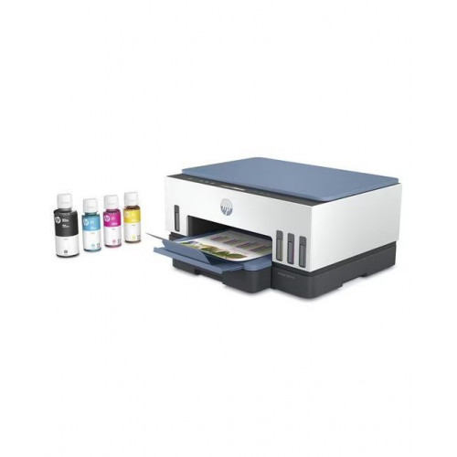 Impresora Multifunción Rellenable Tinta HP Smart Tank 7006 Wi-Fi Blanco / Azul