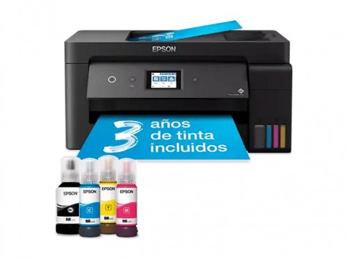 Impresora multifunción tinta - Epson Ecotank ET-15000, Impresión doble cara, Color, WiFi Direct, Fax, Negro
