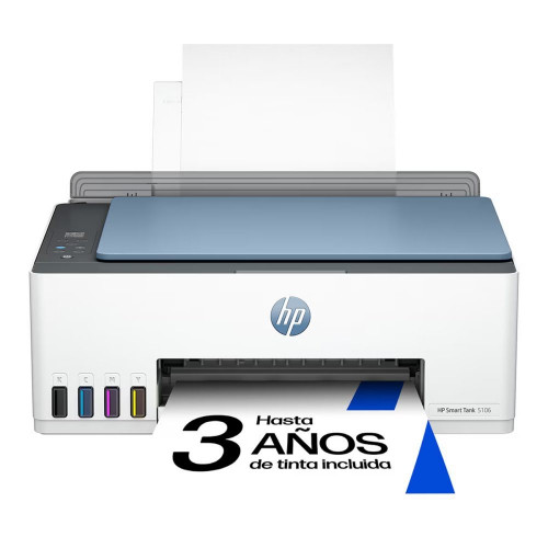 Impresora Multifunción Tinta HP Smart Tank 5106 Wi-Fi Blanco / Azul