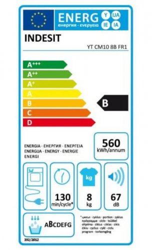 Indesit Secador de Condensador Frontal 60cm 8kg B Blanco